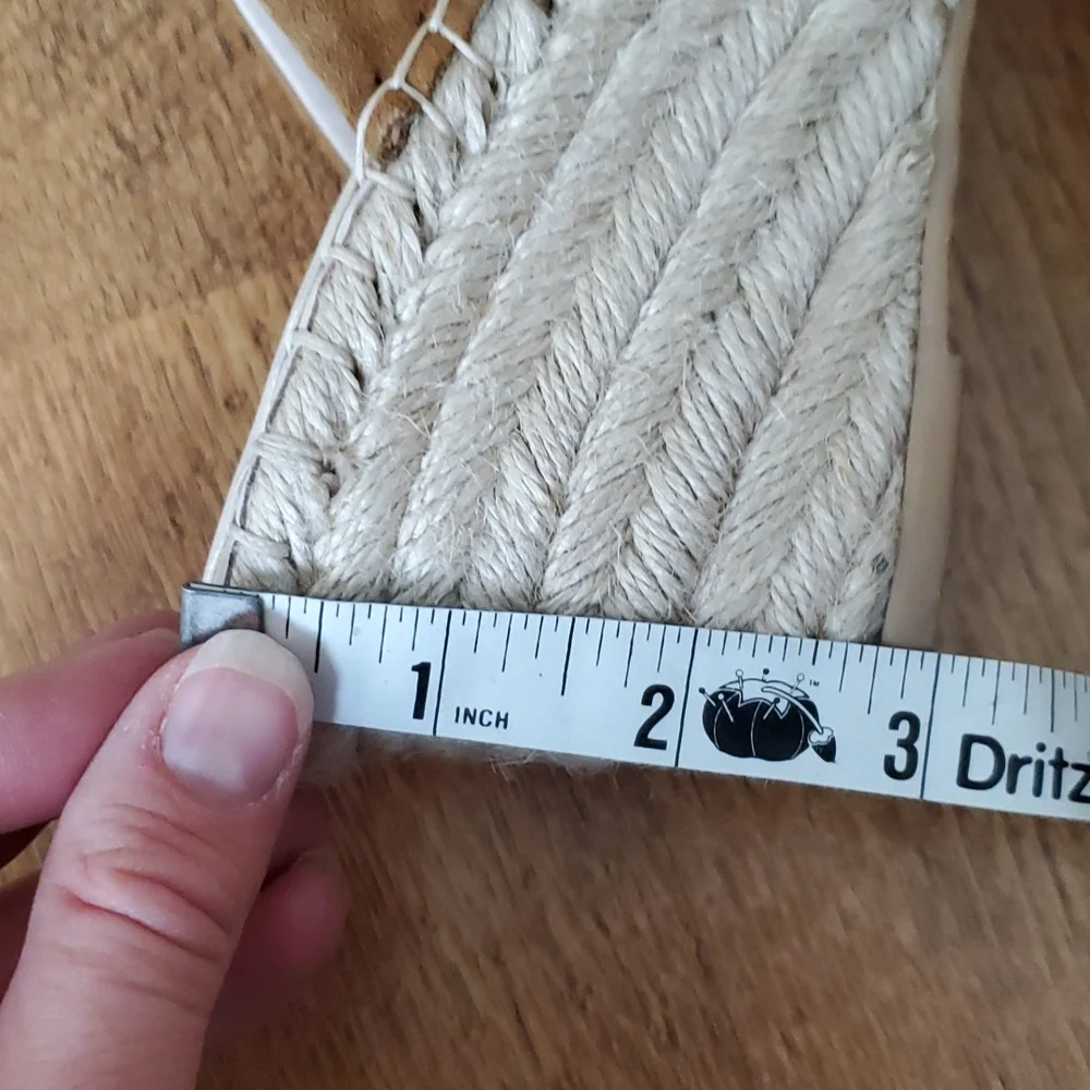 Zara camel brown suede wedge‎ sandals - Picture 8 of 8